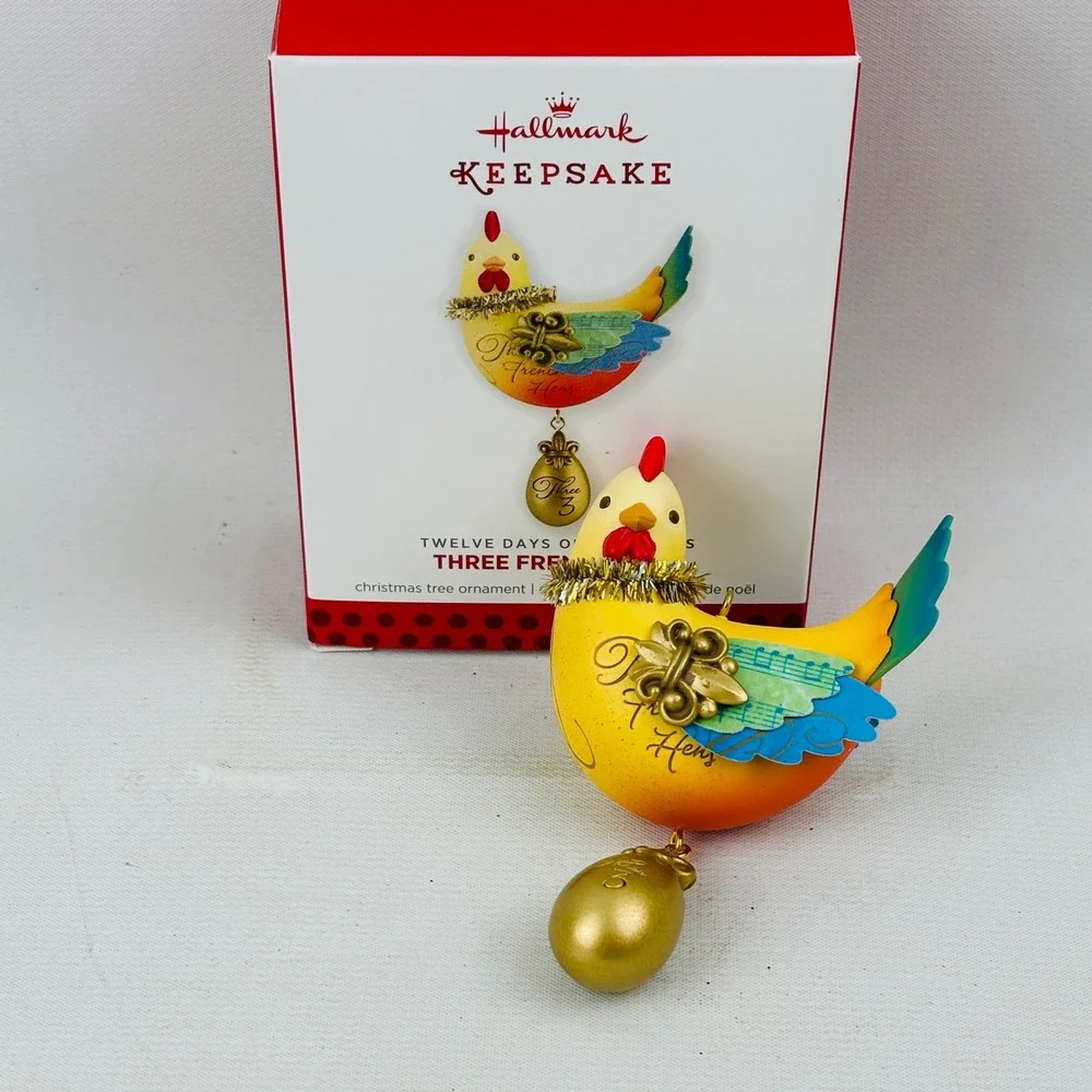 Hallmark Twelve Days of‎ Christmas Three French Hens Keepsake Ornament 2013